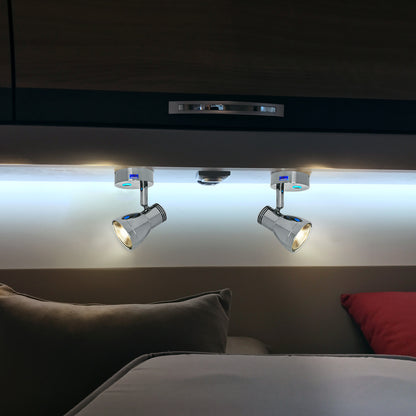 THALASSA 12V24V Touch Switch LED Reading Light Wall Lamp with/without USB for Yatch Boat RV - THALASSA
