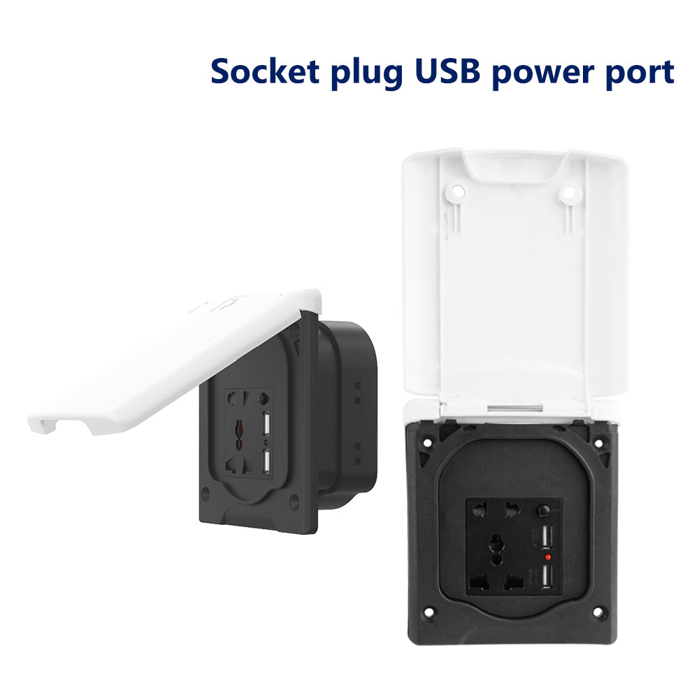GenuineMarine-THALASSA RV External Interface System, Gas Interface Socket, Power Box, USB Interface, New Energy Charging Port, Ship Configuration - THALASSA