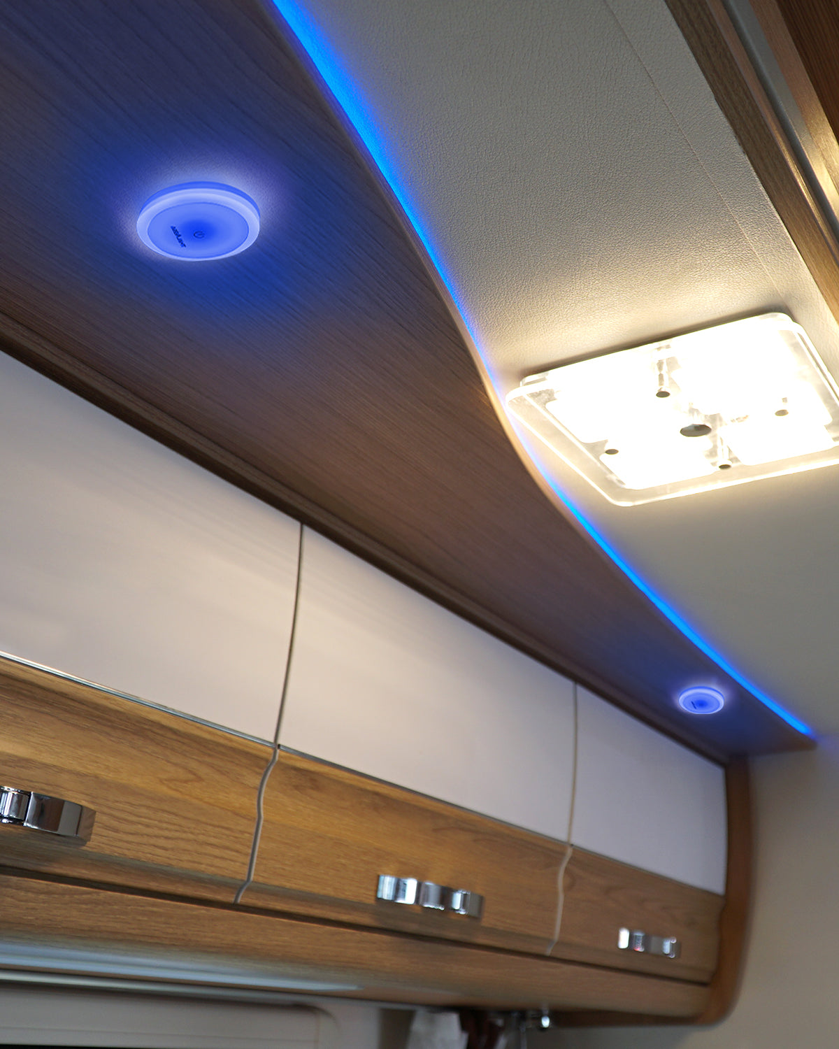 Dual Color 12v Led Boat Ceiling Light with Dimmable Touch Switch Surfa – Thalassa Marine