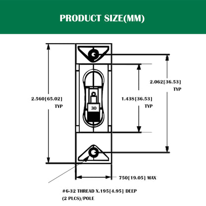 GenuineMarine 5/10/15/20/25/30/35/40/50A Toggle Electric Magnetic Circuit Breaker ON/Off One Pole Red Handle - THALASSA