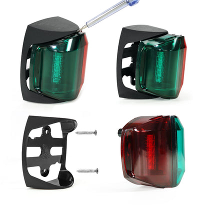 2 NM White LED 135° Stern Light+3 NM Bi-Color LED (Green and Red) 225° Boat Navigation Light, US Coast Guard, ABYC A-16 and CE Certifications – Operates at 12V/24V IP67 - THALASSA