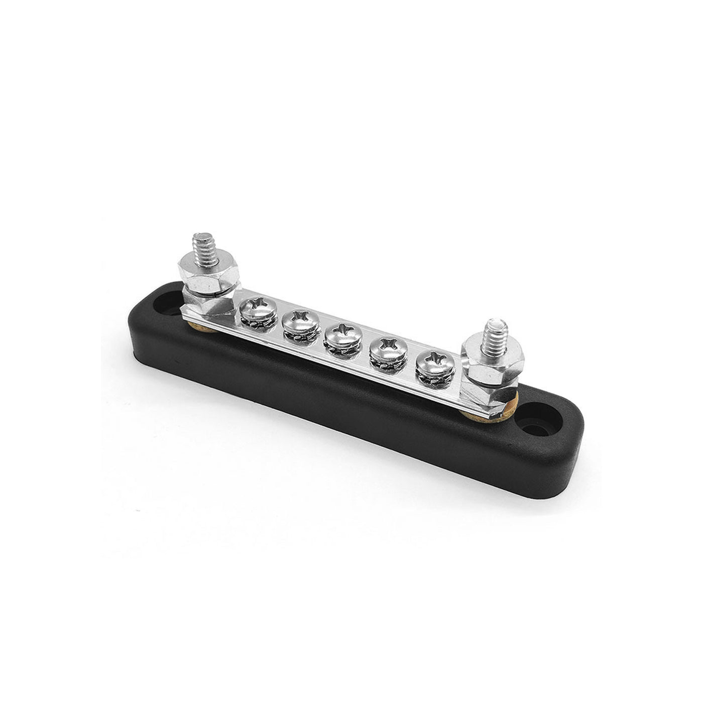 GenuineMarine 5 Terminal 300V 100A Bus Bar Kit - Heat Shrink Ring Terminals Included for Car Boat Marine Caravan RV - THALASSA