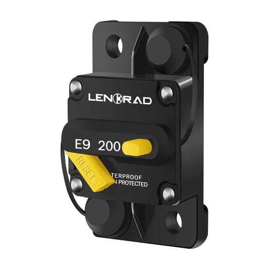 LENKRAD 200 Amp Marine Circuit Breaker with Manual Reset Switch Button for Boat Marine RV Yacht, 12V - 48V DC, Waterproof, Surface Mount(200 Amp Circuit Breaker) - THALASSA