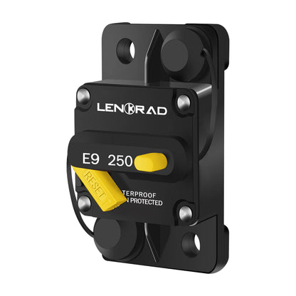 LENKRAD 250 Amp Circuit Breaker with Manual Reset Switch Button for Marine RV Yacht, 12V - 48V DC, Waterproof(Surface Mount) - THALASSA