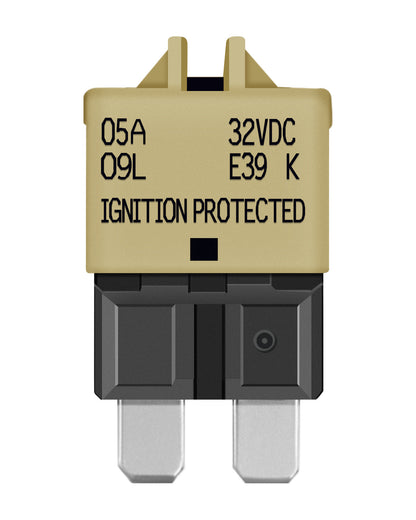 LENKRAD 5 Amp Resettable Fuse Low Profile ATC/ATO 5A Circuit Breaker Fuse 12V-32V DC, 5 Packs - THALASSA