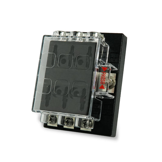 6 bit ATS Fuse Holder with Protective Cover & Label - GenuineMarine