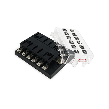 12 Way Blade ATO/ATC/ATS Fuse Block for RV SUV Car Truck Boat - GenuineMarine