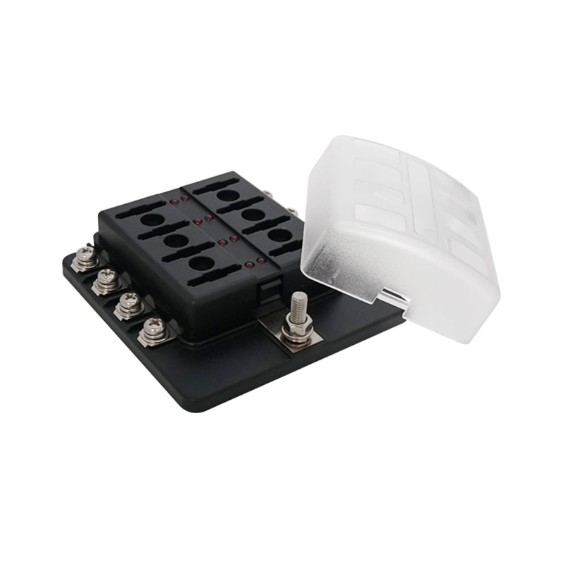 8 Position ST Fuse Block Bolt Terminal ATC/ATO/ATS Waterproof - GenuineMarine