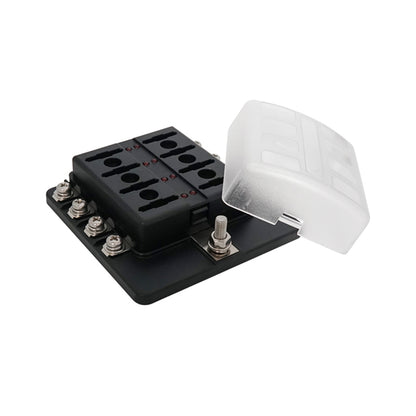 8 Position ST Fuse Block Bolt Terminal ATC/ATO/ATS Waterproof - GenuineMarine