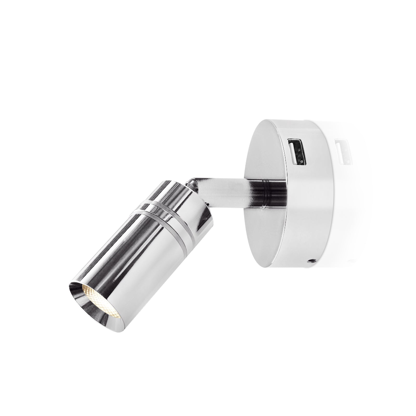 THALASSA 2pk Touch Adjustable Switch 90° LED Reading Light with USB for Yacht Ship Villa Hotel - THALASSA