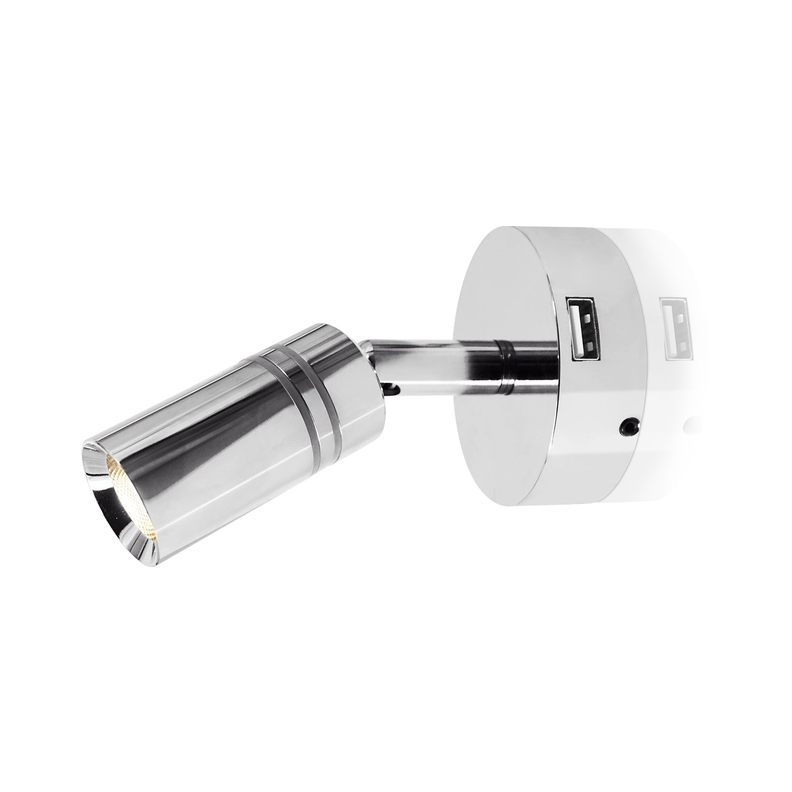 THALASSA 2pk Touch Adjustable Switch 90° LED Reading Light with USB for Yacht Ship Villa Hotel - THALASSA