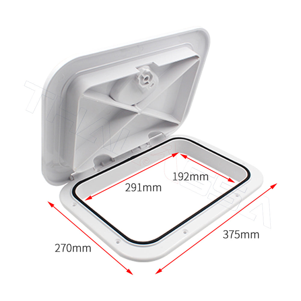 GenuineMarine-THALASSA 4/6/8 inch Round & Square Inspection Port Deck Cover Hatch Hand hole Cover Yacht Official Boat Speedboat Motorhome - GenuineMarine