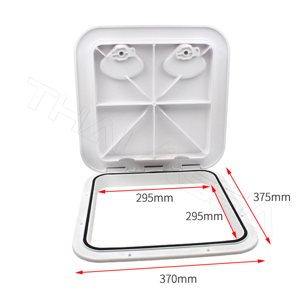 GenuineMarine-THALASSA 4/6/8 inch Round & Square Inspection Port Deck Cover Hatch Hand hole Cover Yacht Official Boat Speedboat Motorhome - GenuineMarine