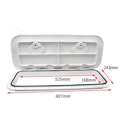GenuineMarine-THALASSA 4/6/8 inch Round & Square Inspection Port Deck Cover Hatch Hand hole Cover Yacht Official Boat Speedboat Motorhome - GenuineMarine