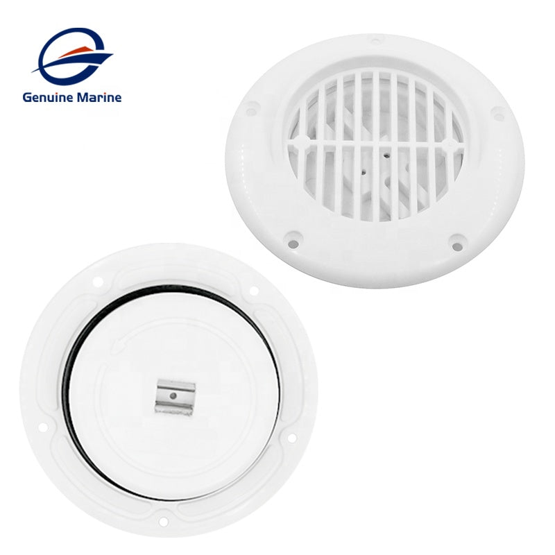 Genuine Marine 4” White Plastic High Quality Marine Drain Vent Cover Valve Accessories Yacht Boat Floor - GenuineMarine