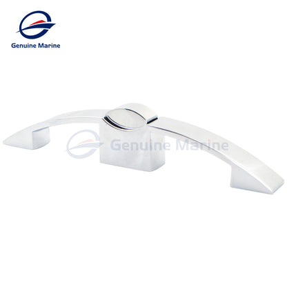 Stainless steel 10mm Hole Distance Arc Pull Lock Button Press Type Furniture Cupboard Door Installation Accessory - GenuineMarine