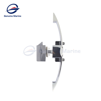 Stainless steel 10mm Hole Distance Arc Pull Lock Button Press Type Furniture Cupboard Door Installation Accessory - GenuineMarine