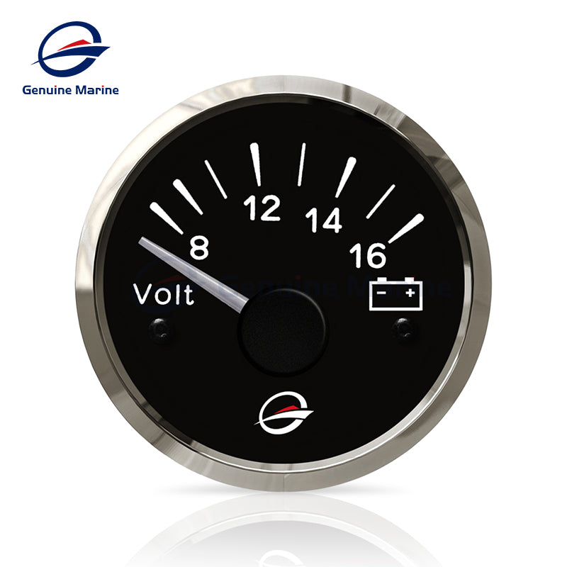 12V Electrical Voltmeter Gauge Meter 2" 52mm - GenuineMarine