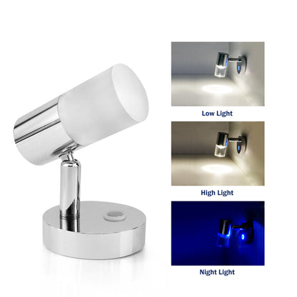 THALASSA 12V Flexible Reading Light Warm White LED with Dimmer Touch for Yacht RV - THALASSA