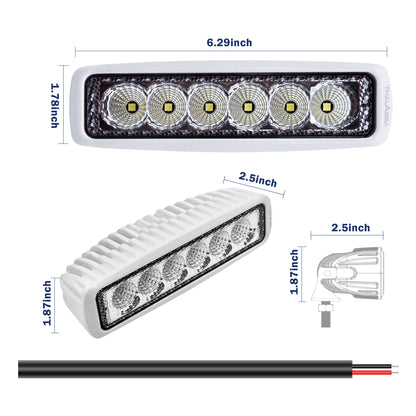 THALASSA 12/24V Dual Color Marine LED Spreader Flood Deck Light for Bo – Thalassa Marine